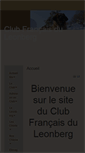 Mobile Screenshot of club-leonberg.fr